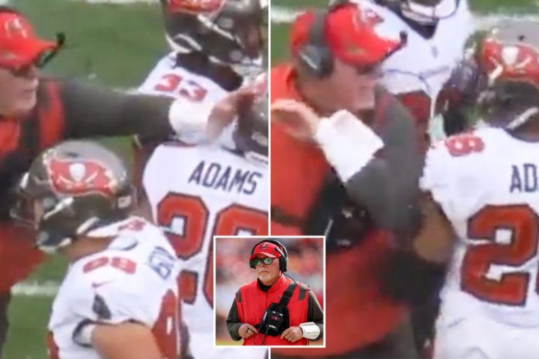 Bruce Arians fined for slapping Bucs safety Andrew Adams