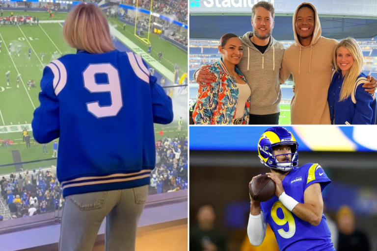 Rams fans celebrate Matthew and Kelly Stafford after QB’s playoff win