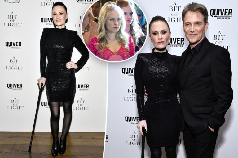 Anna Paquin walks red carpet with a cane at NYC premiere amid health battle